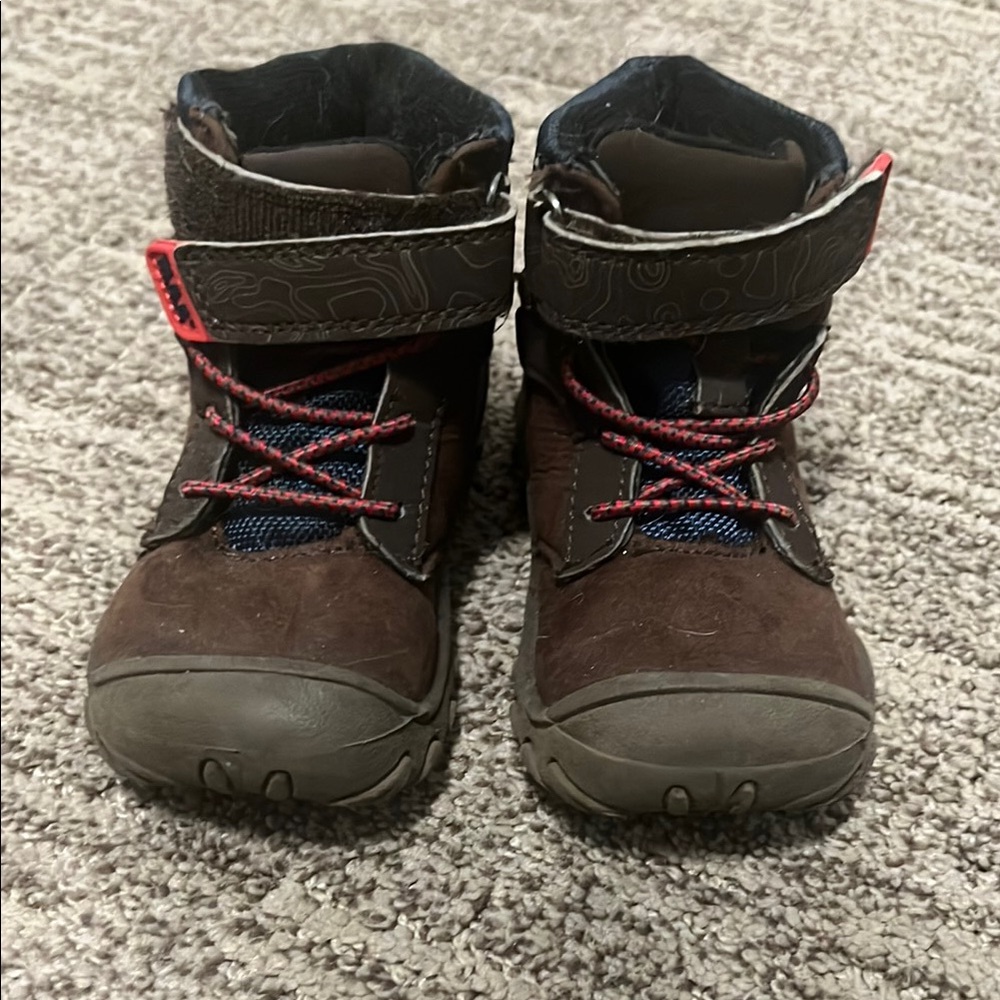 Brown and Red MAP Rainier toddler boots